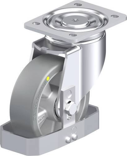 Blickle Stahlblech-Lenkrolle LH-ALTH 150K-AS-FS in Silber, Rad-Durchmesser: 150 mm, Tragfähigkeit: 650 kg - Bild 1