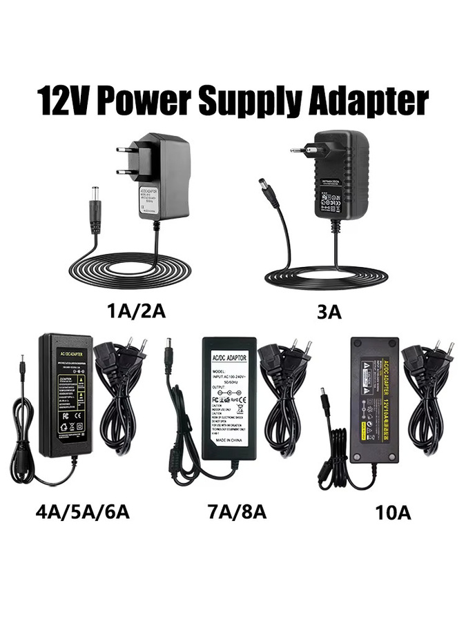 AEVYVKV Netzteiladapter AC 220V auf DC 12V in Schwarz - Bild 6