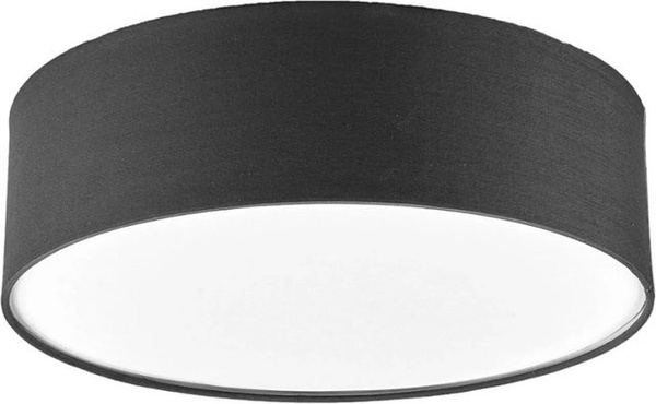 Lindby Deckenlampe Sebatin 3-flammig in Grau und Silber aus Aluminium und Textil für das Schlafzimmer
