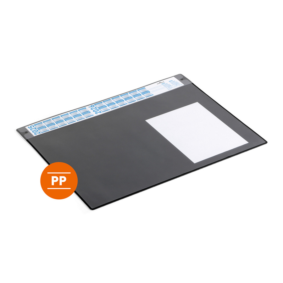 DURABLE Schreibunterlage mit Folienauflage und 4-Jahres-Kalender in Transparent und Schwarz - Bild 2