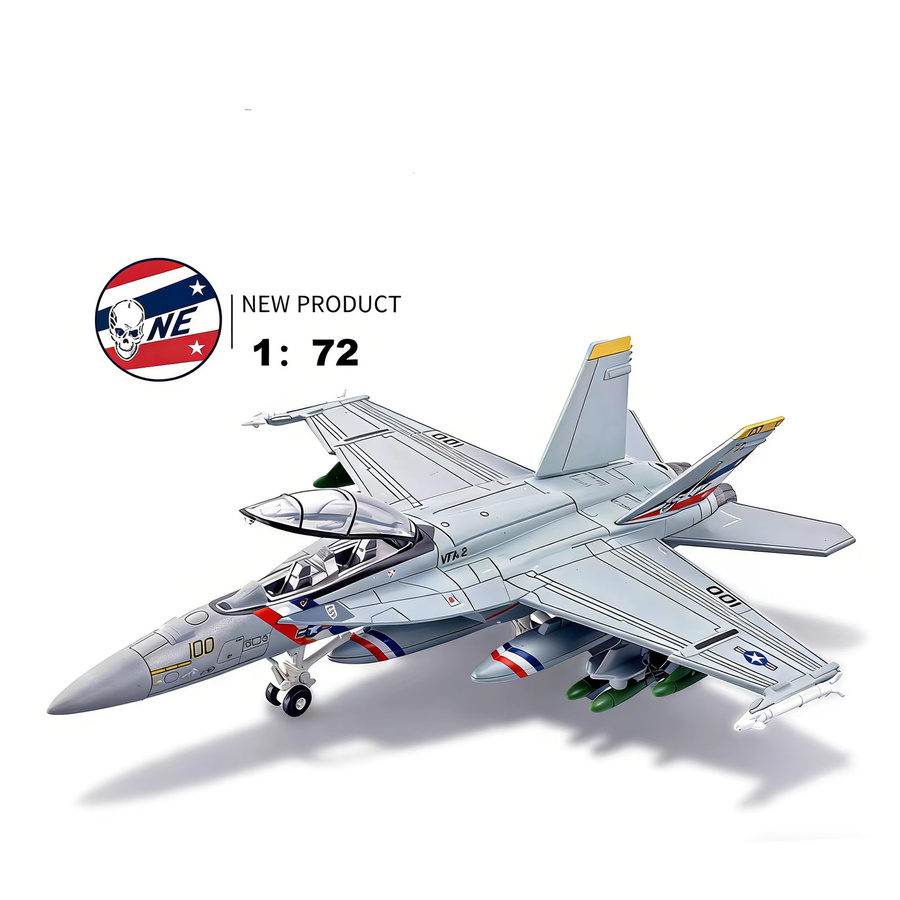 Kennie F/A-18 Super Hornet Bounty Hunter VFA-2 Flugzeugmodell, Maßstab 1:72, Kunststoff - Bild 1
