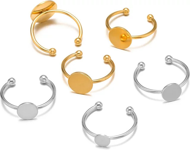 Luksteel Ringe, vergoldet, Edelstahl, Unisex - Bild 1