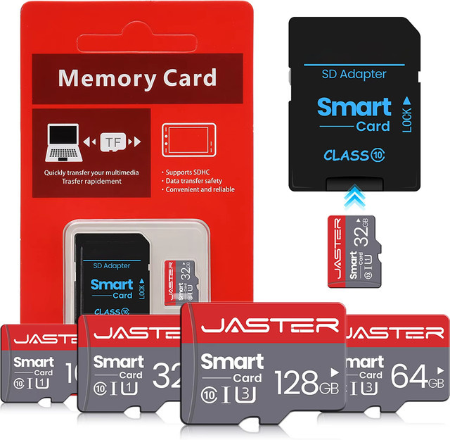JASTER microSD Speicherkarte Klasse 10 für Smartphones - Bild 1