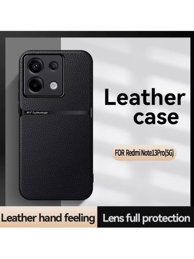Luxus Leder Schutzhülle mit MagSafe Magnet für Xiaomi 14 Ultra 13 12S 11 15T Pro matte Stoßfeste Abdeckung in Schwarz oder Grün - Bild 5