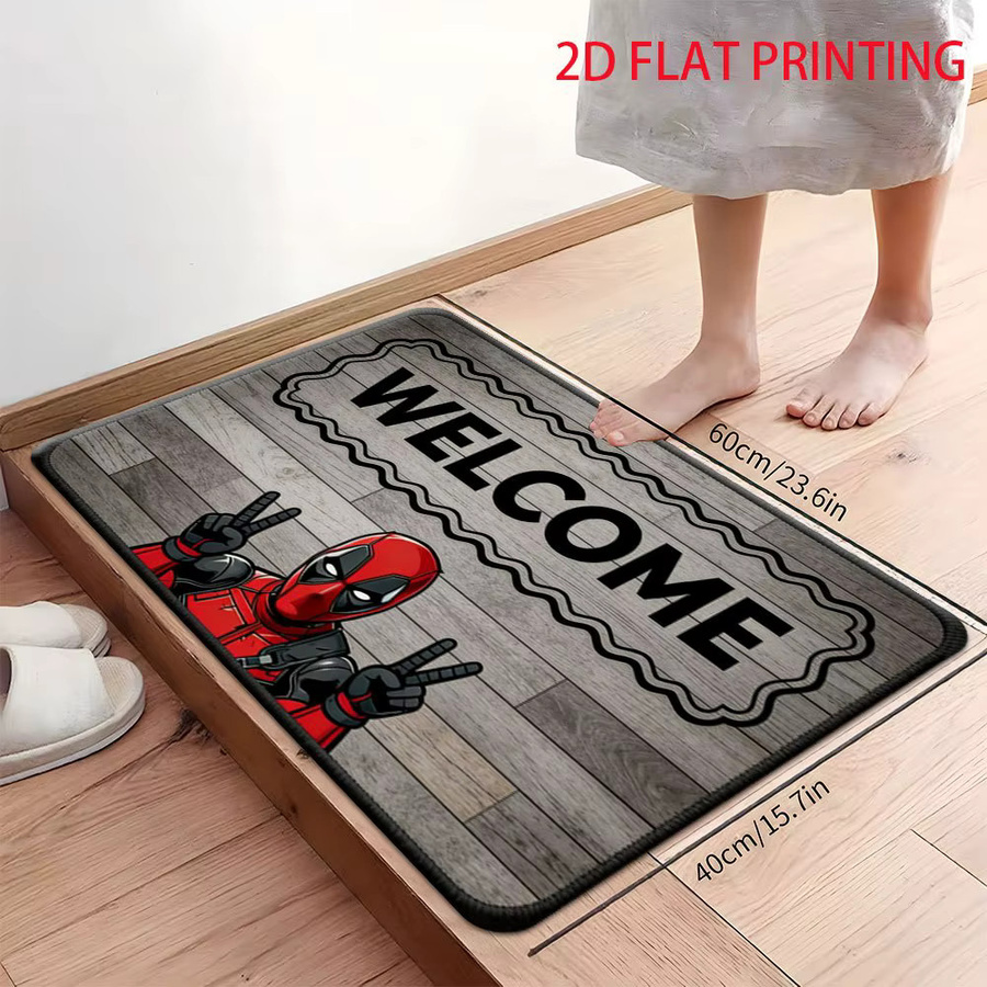 Beast Kingdom Marvel Deadpool Fußmatte aus Polyester, Mehrfarbig, B/T: 60 x 60 cm - Bild 5