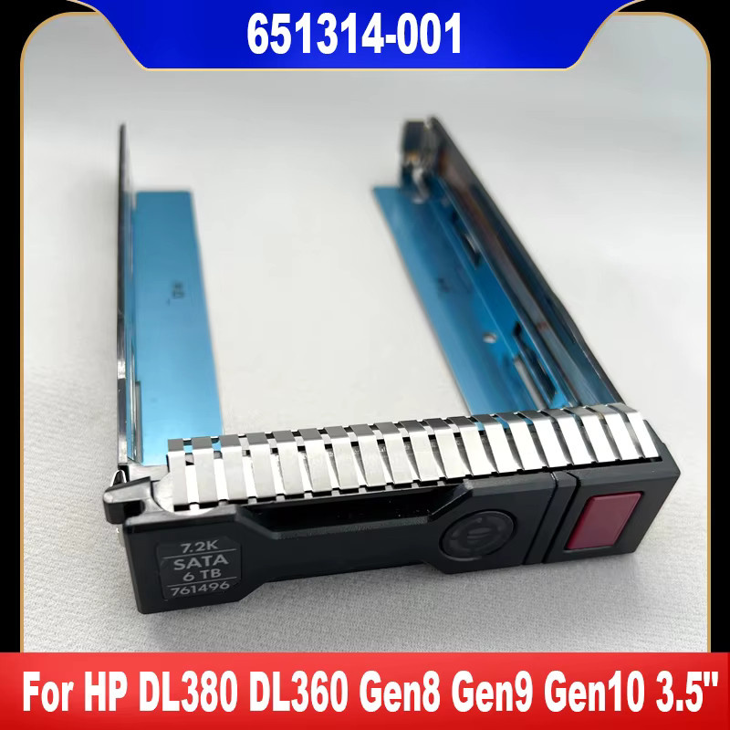 HP Original LFF HDD Disk Tray Caddy 66098-001 für DL360 DL380 Gen8 Gen9 Gen10, Schwarz, SAS/SATA kompatibel - Bild 1