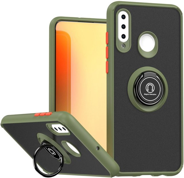 Stoßfeste Handyhülle mit magnetischem Halter für Huawei P30 Lite, P30 und P30 Pro in Grün - Bild 1