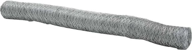 vidaXL Hexagonzaun aus verzinktem Stahl in Silber, B: 100 m, H: 1,2 m - Bild 1