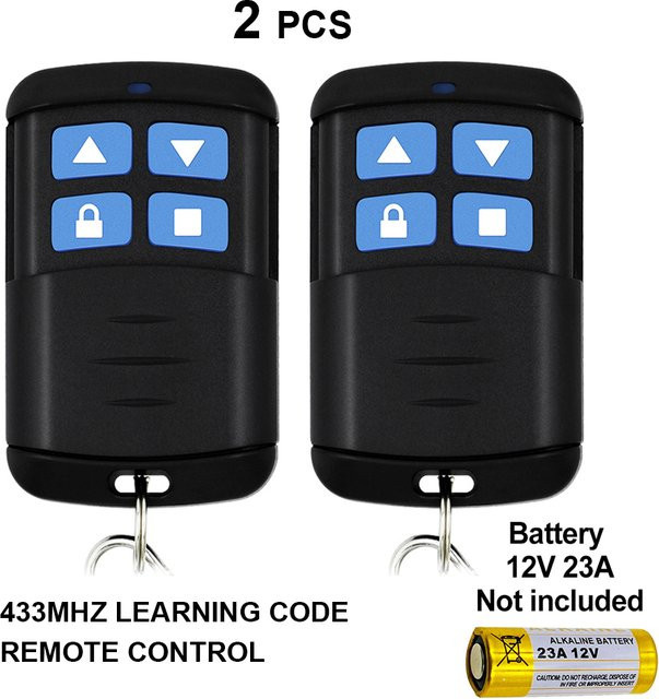 Scimagic-RC 2er-Set RF 433 MHz Fernbedienung 1527 Lerncode in Schwarz kompatibel mit My Shop's Smart Switch Modul Wifi eWeLink Tuya Relais - Bild 1