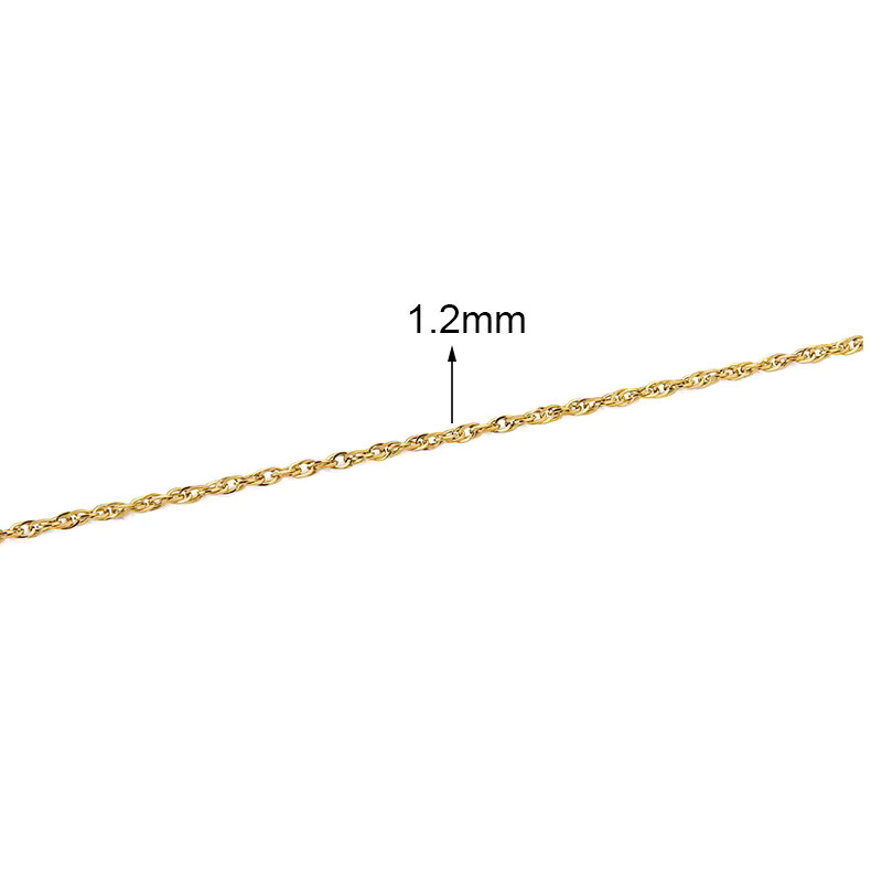 ZCMISE Halskette, PVD-Edelstahl, 2 Meter, Unisex - Bild 2