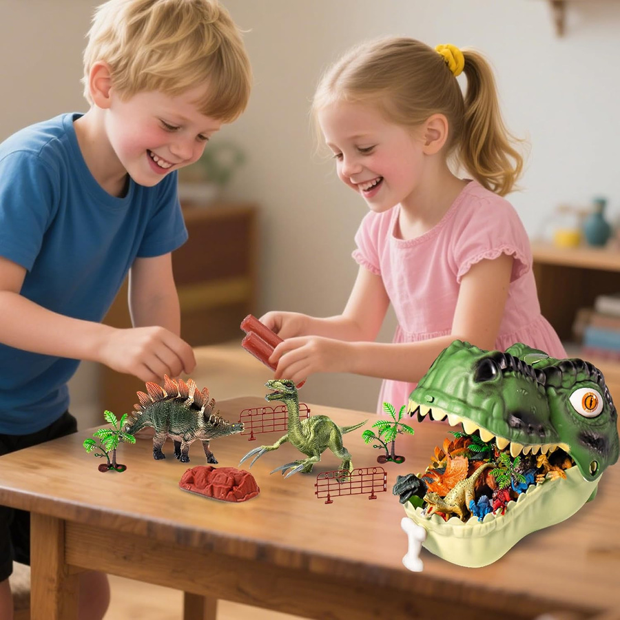 Linyi toy Dinosaurier Spielset grün 46-teiliges Set - Bild 5