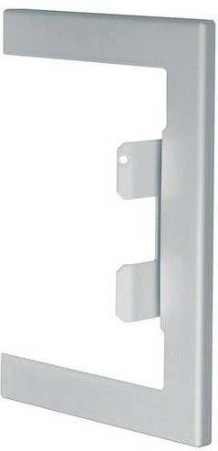 Hager Wandanschlussblende BRS100130WVERZ für Elektro-Sockelleisten, verzinkt, 1 Stück - Bild 1