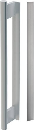 NOVADOORS Griffstange mit Griffleiste aus Aluminium in Silber, B/T/H: 7 x 8,5 x 35 cm - Bild 1