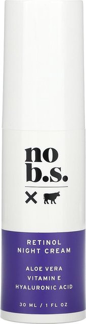 No BS Skincare Retinol Nachtcreme, 30 ml, mit Hyaluronsäure und Aloe Vera - Bild 1