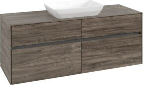 V&B Waschtischunterschrank Collaro in Stone Oak, B/T/H: 140 x 54,8 x 50 cm, für mittig platzierten Waschtisch - Bild 1