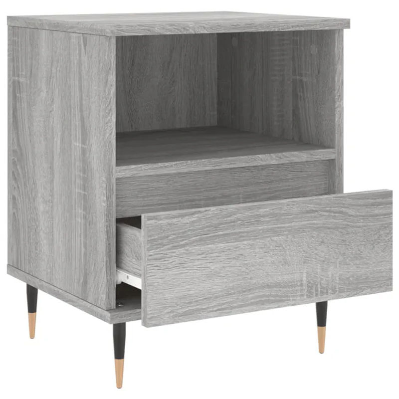 Vidaxl Nachttische 2er-Set in Grau, modern und klassisch, B/T/H: 40 x 35 x 50 cm - Bild 7