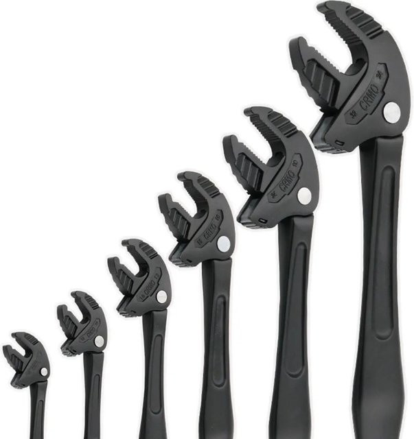 Multifunktionaler Industrie-Krallenratschenschlüssel für Auto-Reparaturen, 6-32mm, Schwarz - Bild 1