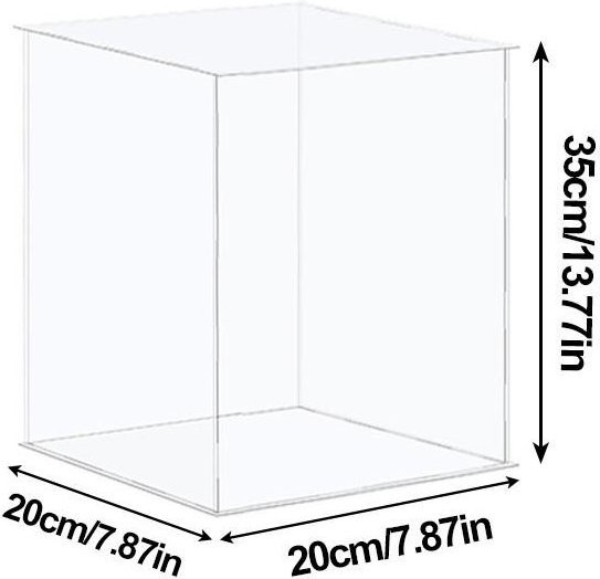 Good Industrial Accessories Transparente Vitrine als Box Organizer und Staubdichter Aufbewahrungsständer, H x B x T: 35 x 20 x 20 cm - Bild 1
