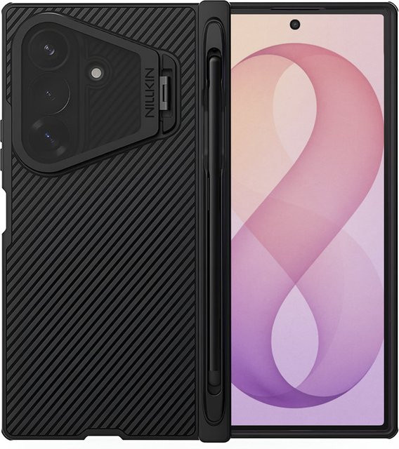 Nillkin CamShield Pro MagSafe-Hülle für Samsung Galaxy Z Fold8 Ultra F976 in Schwarz mit transparentem Objektivschutz und S-Pen-Halter - Bild 1