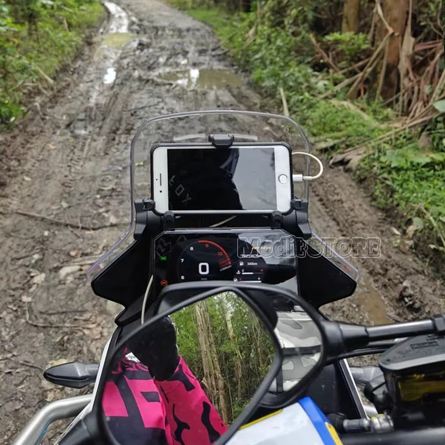 MODIT-HC Motorrad GPS Telefonhalterung für Honda NX400 und NX500 2024 in Schwarz - Bild 2
