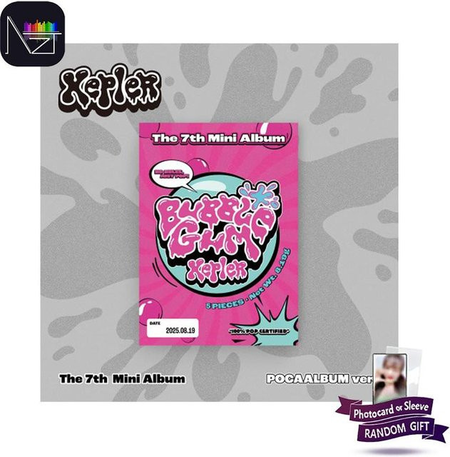 Kep1er Das 7. Mini-Album BUBBLE GUM POCAALBUM Version Grau - Bild 1