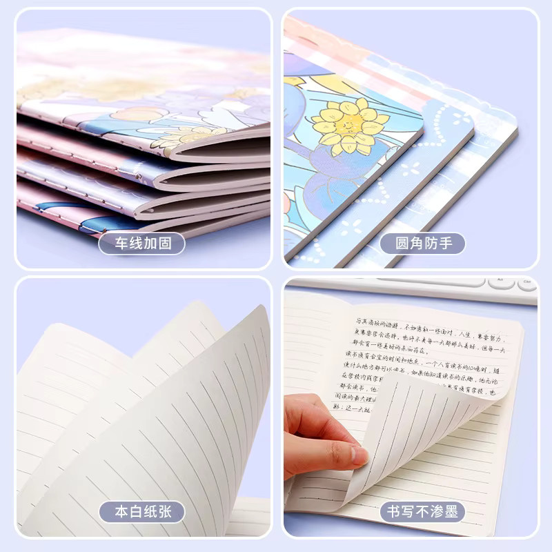 A5 Retro Notebook mit Cartoon Auto Motiv, liniertes Softcover Skizzenbuch für Studenten, Mehrfarbig - Bild 2