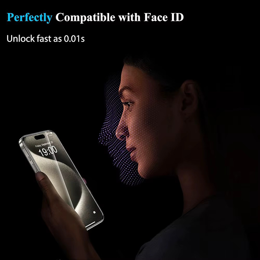 KaiYingF 4er-Set Panzerglas Display-Schutz für iPhone 11 12 13 14 15 16 Pro Max und iPhone 7 8 XR XS Max, transparent - Bild 2