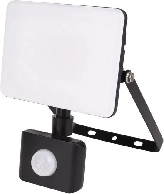 LUXULA LED-Außenstrahler Schwarz mit Bewegungsmelder, 30 W, 3000 lm, 4000 K Neutralweiß, IP44 Flutlichtstrahler für Garten und Außenbereich - Bild 1