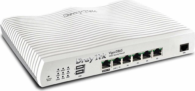 DrayTek Vigor 2865 Annex-B DSL-Router mit USB-A und Ethernet/LAN in Weiß - Bild 1