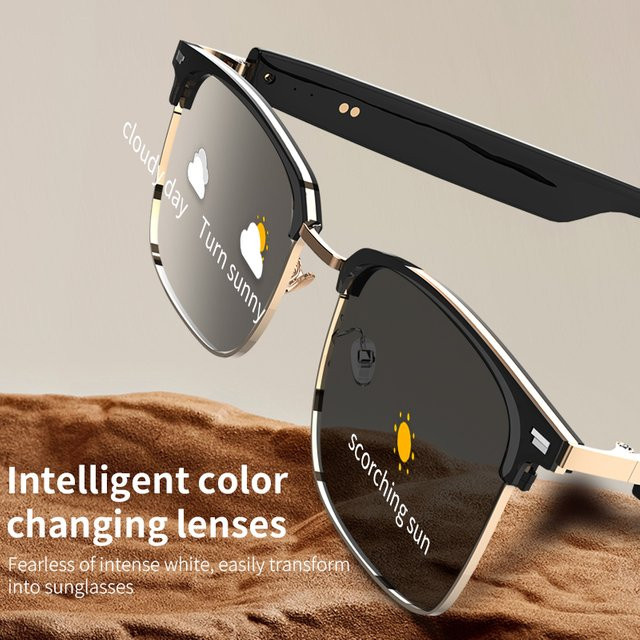 KOIPSSE Smart-Brille in Schwarz mit integrierten Lautsprechern und Dual-Touch-Funktion für Outdoor-Sport und Musikgenuss - Bild 1