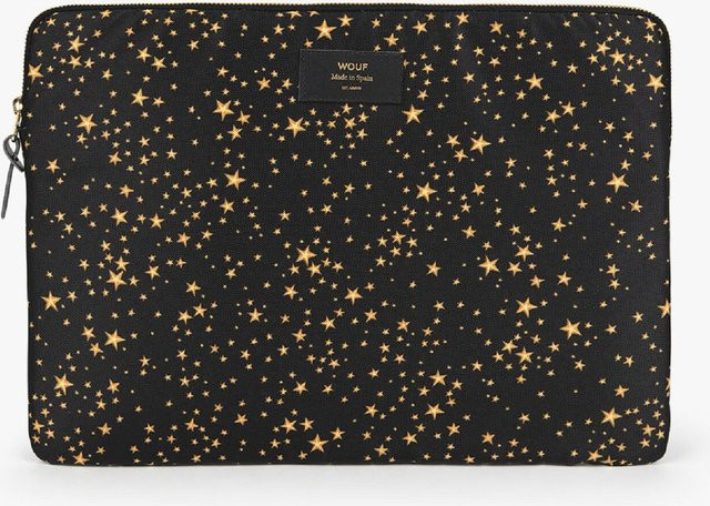 Wouf Recycled Collection Laptop Tasche Stars Schwarz für 15 Zoll Laptops - Bild 1