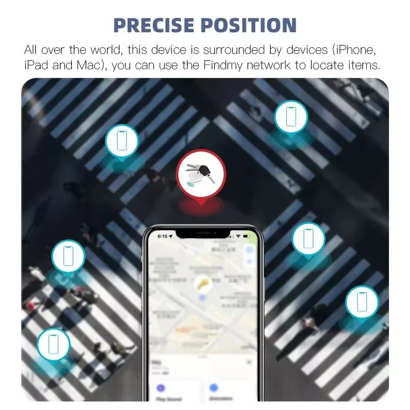 GGBEE Smart GPS Tracker Mini Tracking Gerät in Schwarz für Apple Find My App zur Ortung von Kindern, Haustieren und Fahrzeugen - Bild 2