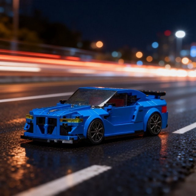 GSF Blaues Rennwagen-Bausteinset, Sportwagen-Modell, Set / Bundle - Bild 1