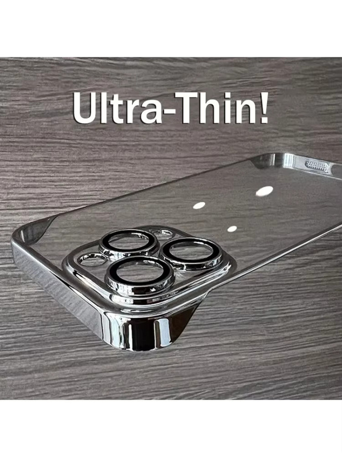 NMEGOU Rahmenlose Schutzhülle für iPhone 17 Air, 16E, 15, 14, 13, 12, 11 Pro Max Plus in Transparent - Bild 4