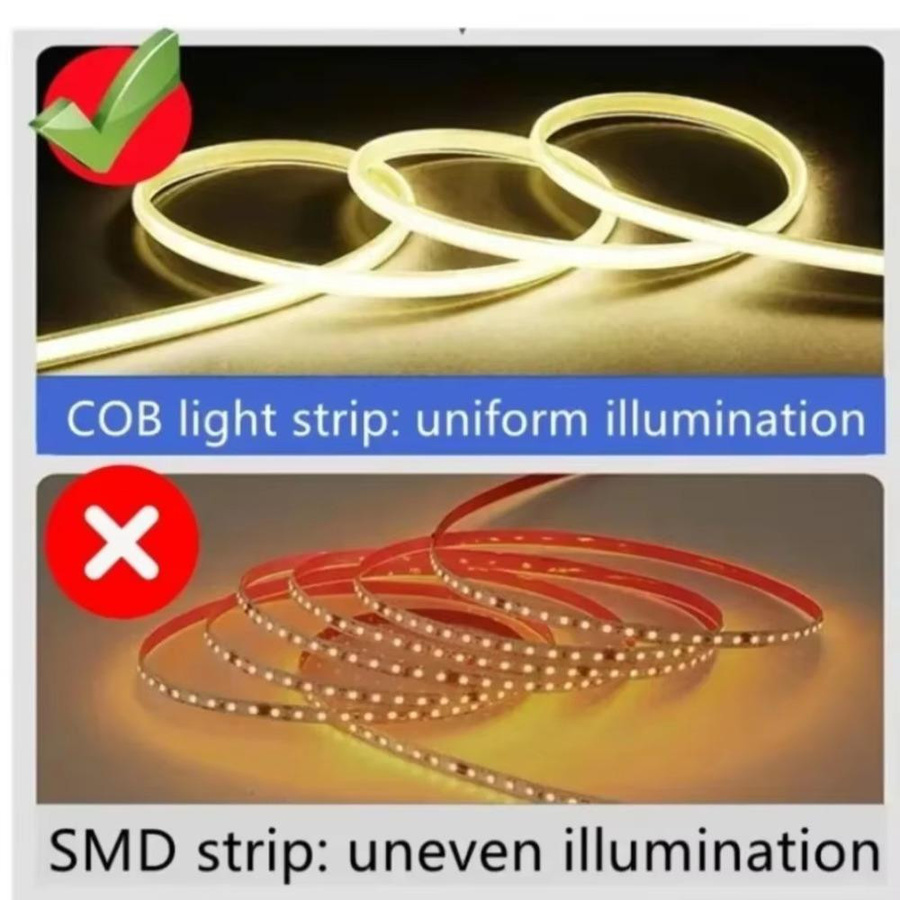 GuangZhouZhenqin COB LED-Streifen Wasserdicht mit Linse, Dimmbar, Weiß, 5m - Bild 2