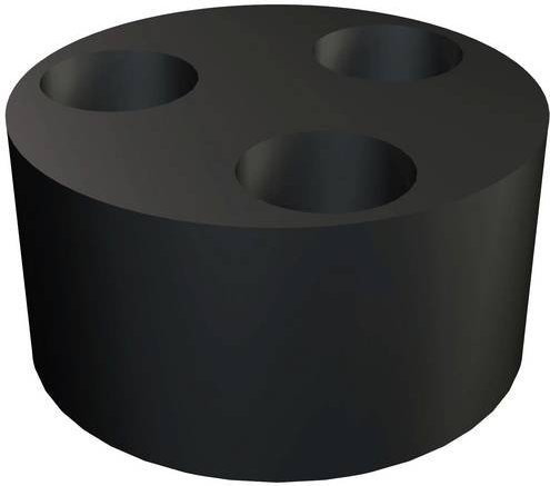 OBO Bettermann Mehrfachdichteinsatz 107 C VM 25 3x6 aus Gummi in Schwarz - Bild 1