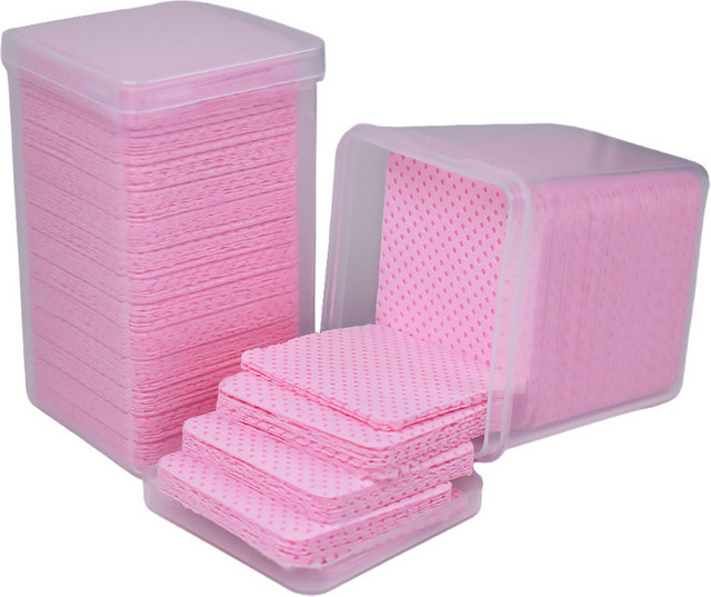 CNKESS Einweg Baumwolle Pads, 200 Stück, Pink, Unisex - Bild 1