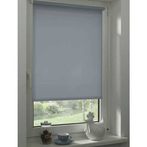 Gardinia EasyFix Rollo Uni in Blau, Breite: 100 cm, Höhe: 150 cm - Bild 1