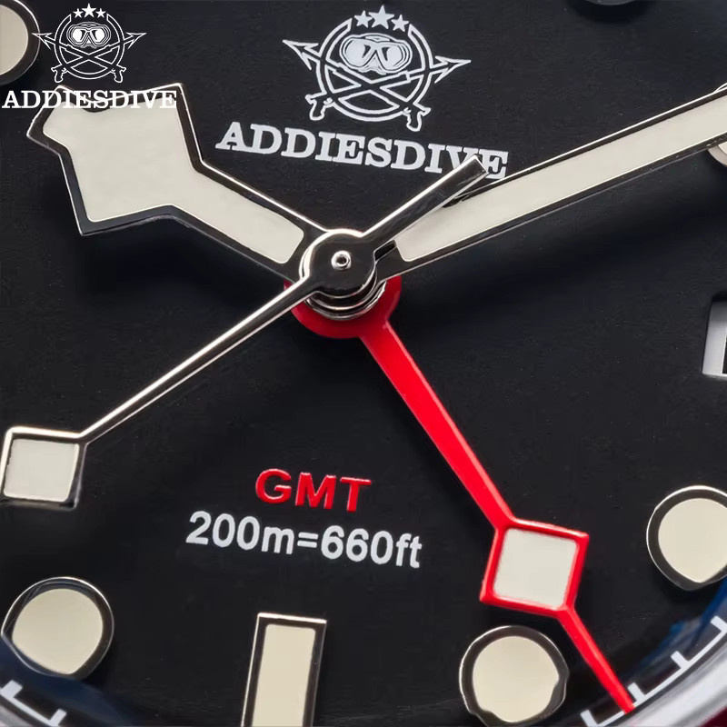 ADDIESDIVE Taucheruhr, Quarzuhr, Edelstahl, Textil/NATO, Herren, Blau - Bild 3