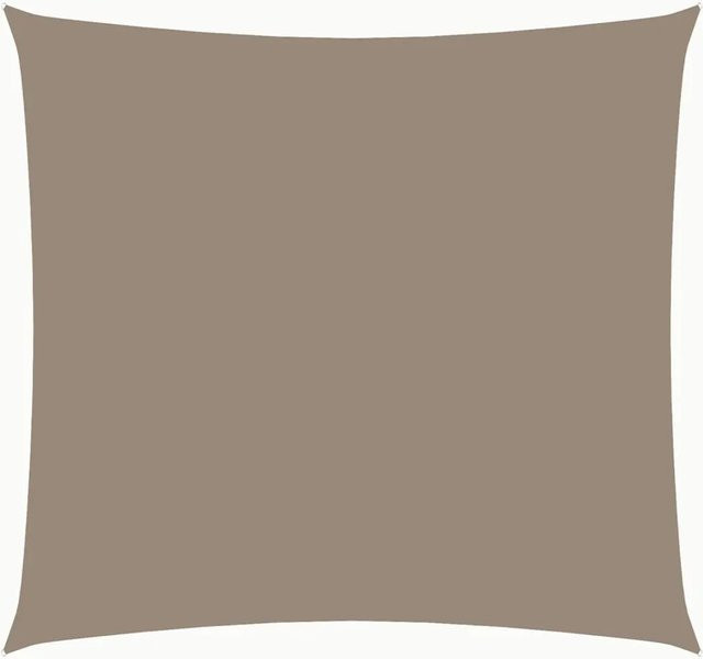 vidaXL Sonnensegel aus PU-beschichtetem Oxford-Gewebe, quadratisch, Taupe, B/B: 3,6 x 3,6 m - Bild 1