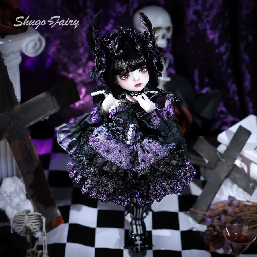 ShugaFairy Edith, 1/6 BJD Puppe, Schwarz & Lila, Harz, Fantasy - Bild 3