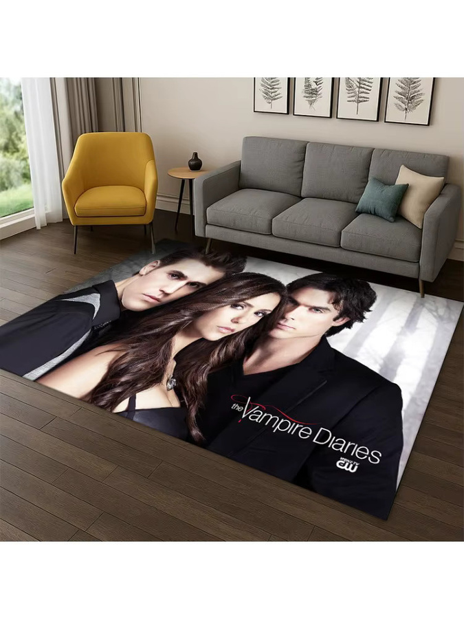 Livrane The Vampire Diaries Damon Salvatore Teppich, rutschfest, mehrfarbig - Bild 2