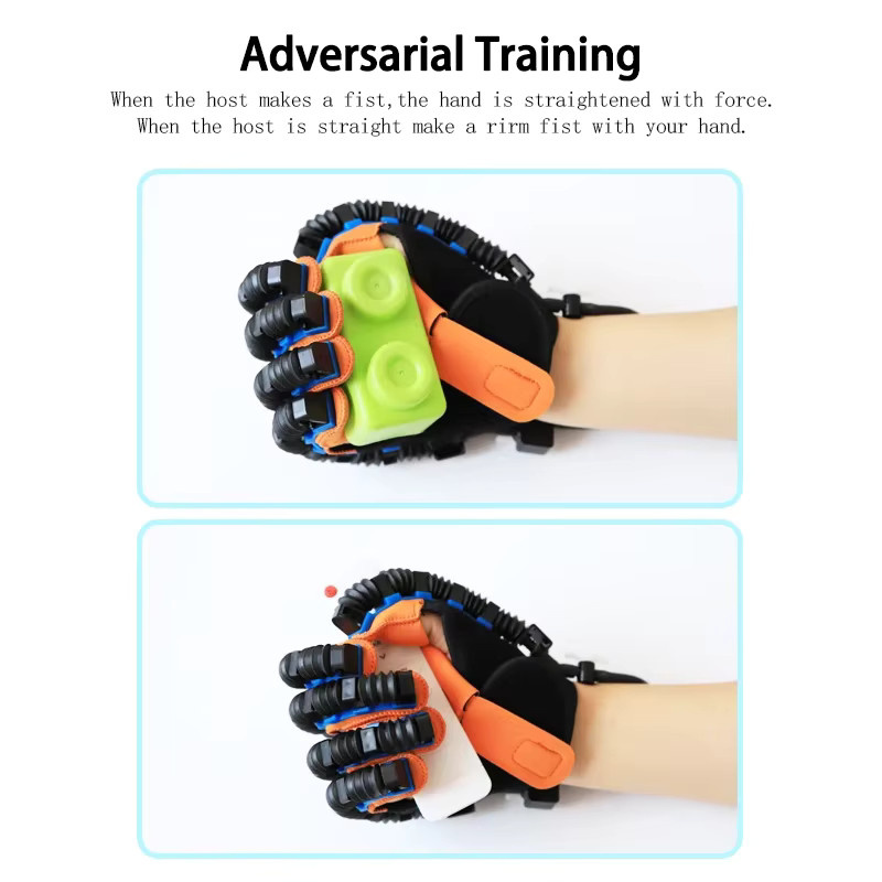 Intelligenter Rehabilitationsroboter-Handschuh zur Handfunktionstherapie bei Schlaganfall und Hemiplegie mit Massagefunktion und Fingertrainer - Bild 4