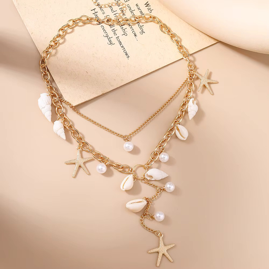 Tenande Halskette, Perle, Gold, Damen - Bild 2
