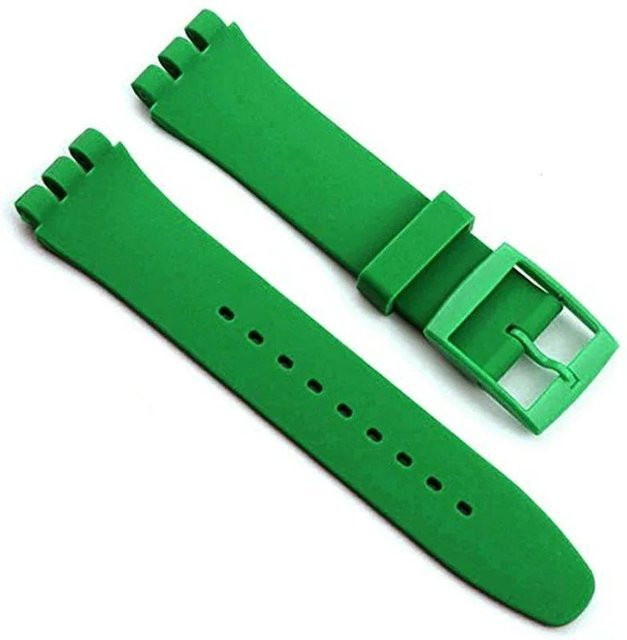 RX-Panjia Uhrenarmband Silikon, Grün, Unisex, 19mm - Bild 1