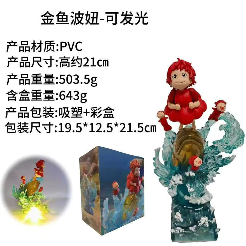 Bandai Ponyo GK-Figur, Einzelfigur, 21 cm, Kunststoff - Bild 2