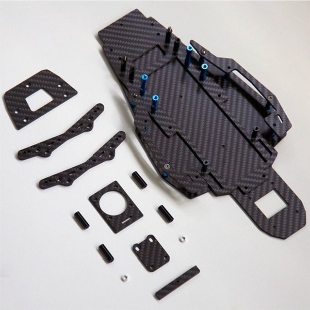 Tamiya RC Carbon Fiber Chassis Rahmen Kit, Zubehör, Fahrzeuge - Bild 1