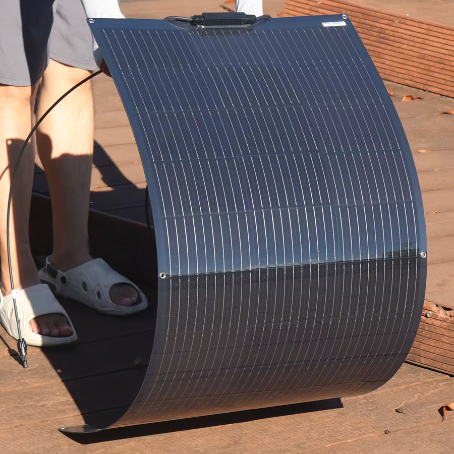 Flexibles Solarpanel xinpuguang für 12V und 24V Batteriesysteme, Leistungsstufen 150W bis 600W, ideal für Wohnmobile, Boote und Heimdach-Anwendungen - Bild 3