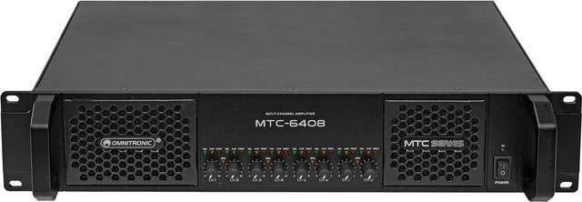Omnitronic MTC-6408 8-Kanal Endstufe in Schwarz - Bild 1