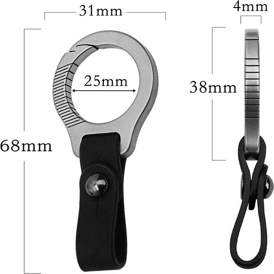 SayMakerLace Schlüsselbund Rindsleder, Titanlegierung, Unisex - Bild 1